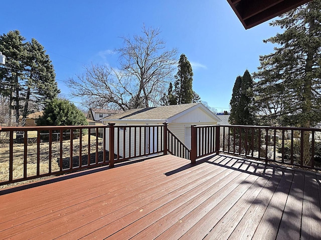 view of wooden terrace