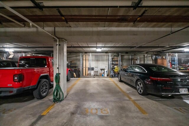 view of parking deck