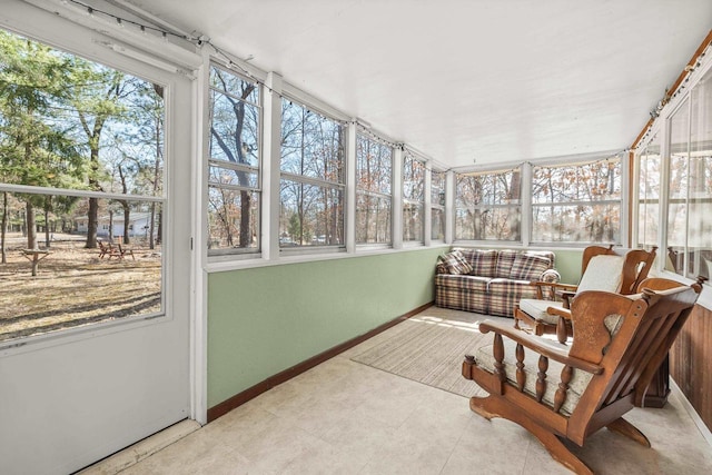 sunroom / solarium with plenty of natural light