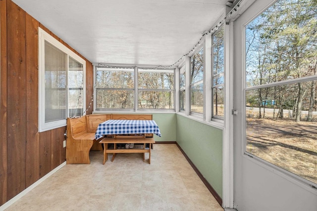 view of sunroom