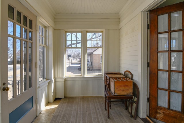 view of sunroom / solarium