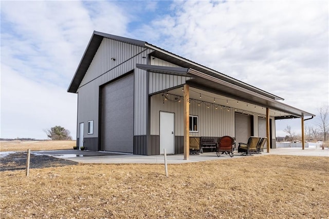 view of outbuilding featuring an outdoor structure