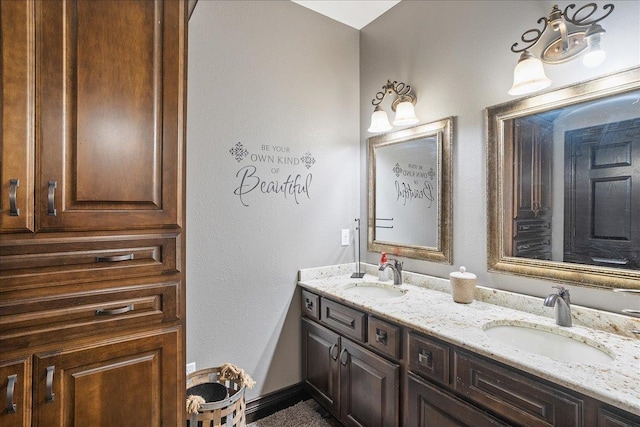 9073 Richfield Dr, Marshfield, WI 54449 - full bath with double vanity and a sink