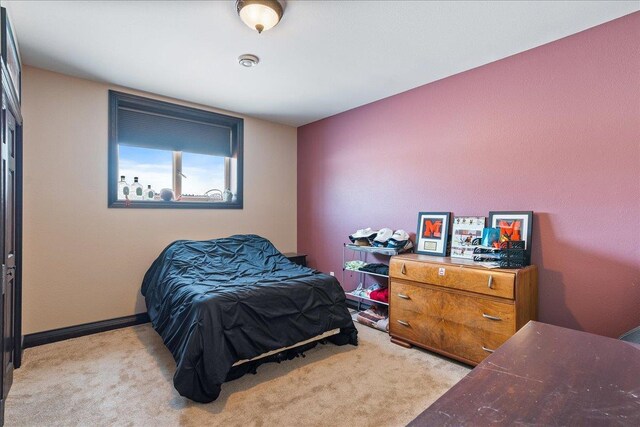 9073 Richfield Dr, Marshfield, WI 54449 - bedroom featuring baseboards and light carpet