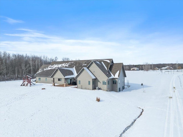 9073 Richfield Dr, Marshfield, WI 54449 - view of snowy aerial view