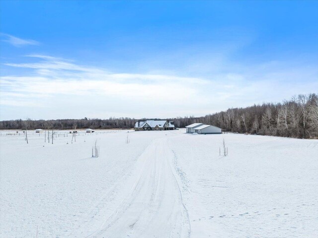 9073 Richfield Dr, Marshfield, WI 54449 - view of snowy yard
