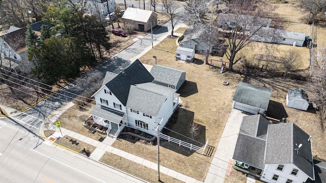 bird's eye view with a residential view