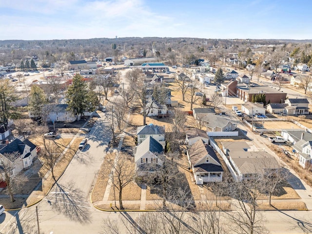 aerial view featuring a residential view