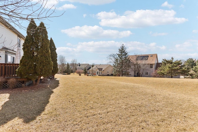 view of yard with a residential view