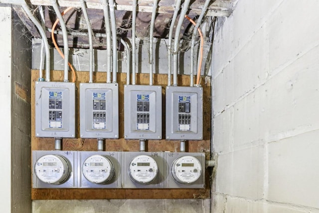 utility room with electric panel