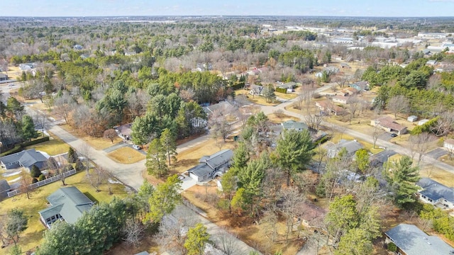 aerial view featuring a residential view