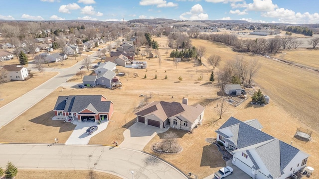 aerial view featuring a residential view