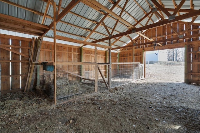 view of horse barn