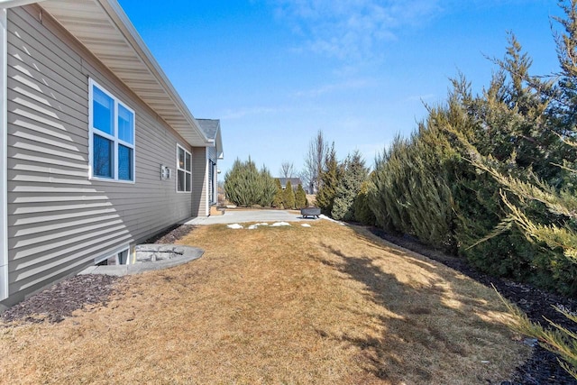 view of yard featuring a patio