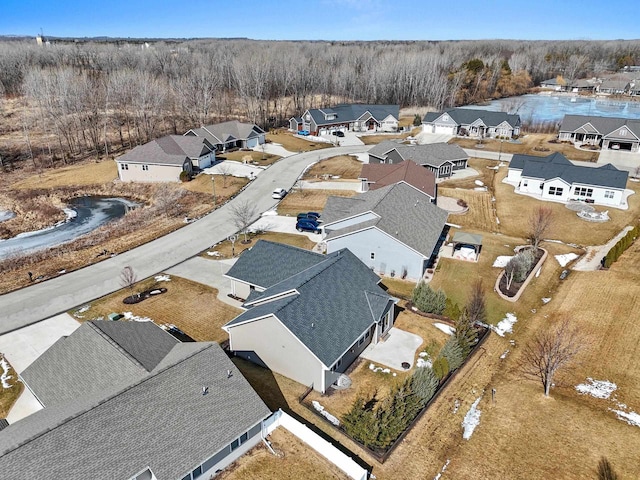 birds eye view of property featuring a residential view