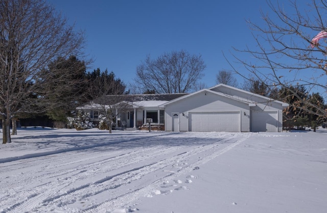 ranch-style house with a garage