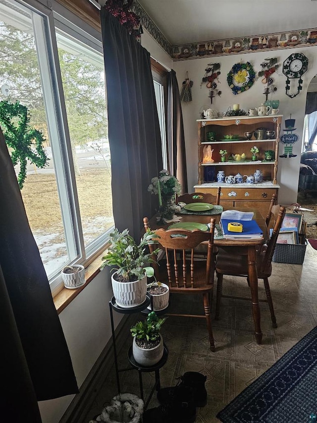 view of dining room