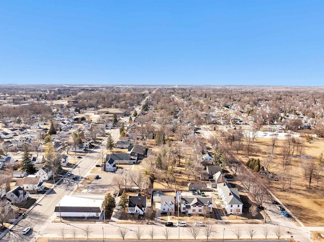 drone / aerial view with a residential view