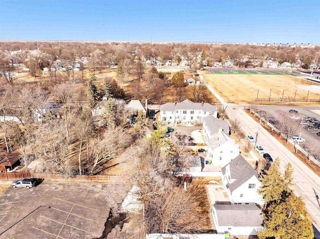 aerial view featuring a residential view