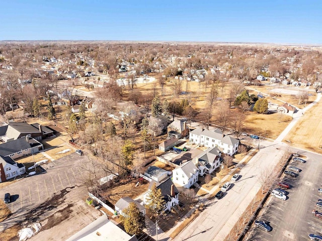 drone / aerial view with a residential view