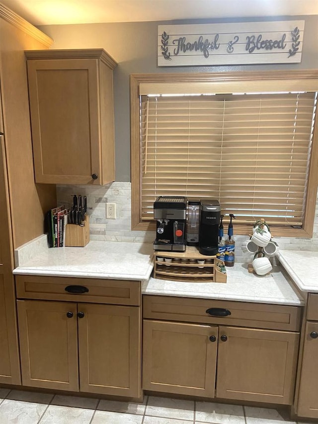 kitchen featuring backsplash