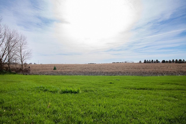 view of yard featuring a rural view