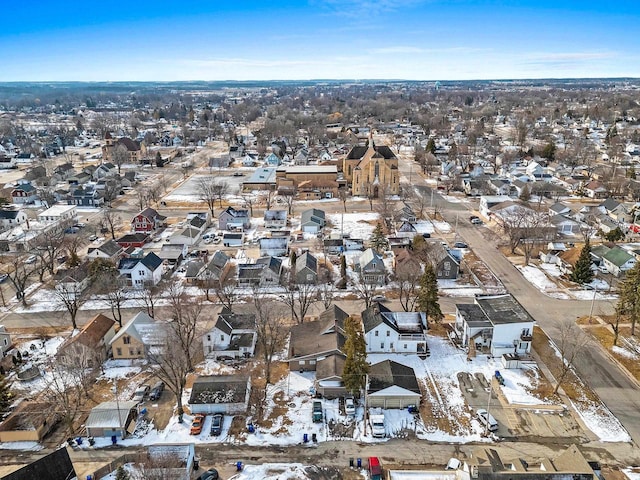 bird's eye view featuring a residential view