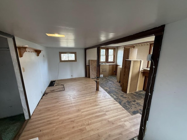 interior space with wood finished floors