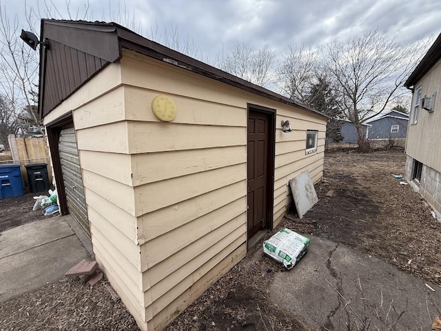 view of outbuilding with an outdoor structure