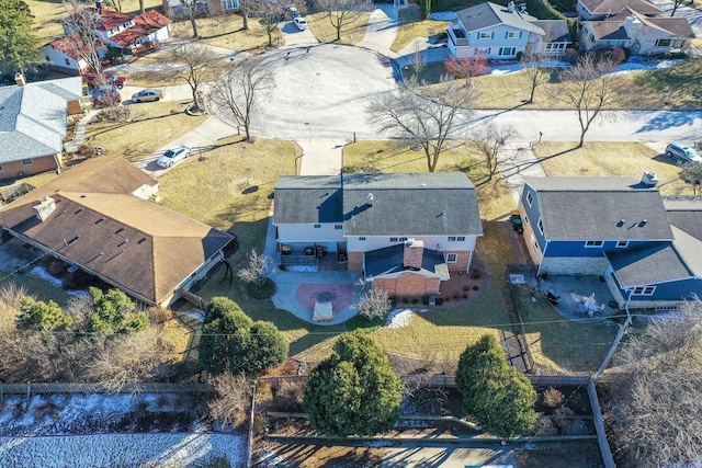 birds eye view of property featuring a residential view