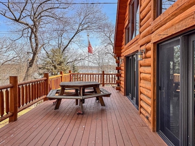 view of wooden terrace