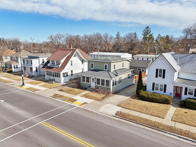 exterior space with a residential view