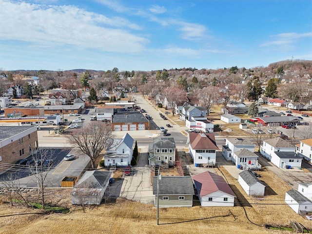 aerial view featuring a residential view