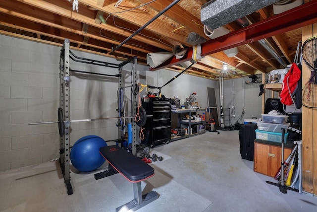 view of workout room