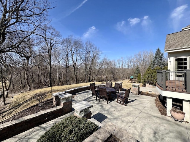 view of patio / terrace featuring outdoor dining area