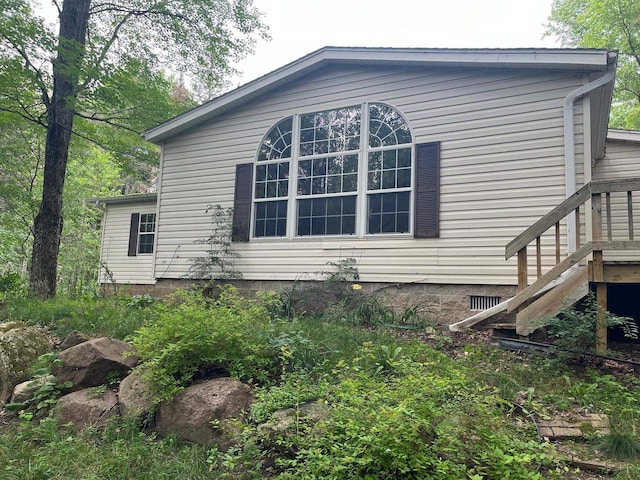 view of side of property