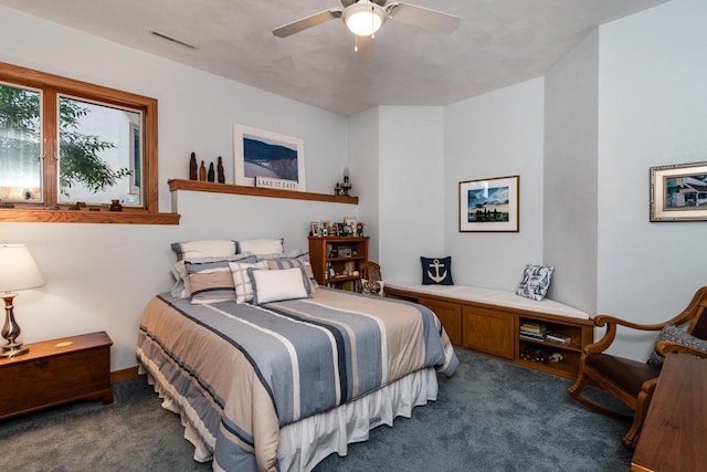3018 Waubesa Ave, Madison, WI 53711 - bedroom featuring carpet flooring and ceiling fan