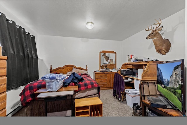 bedroom featuring carpet