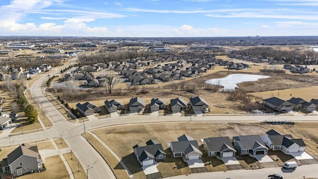 aerial view featuring a residential view