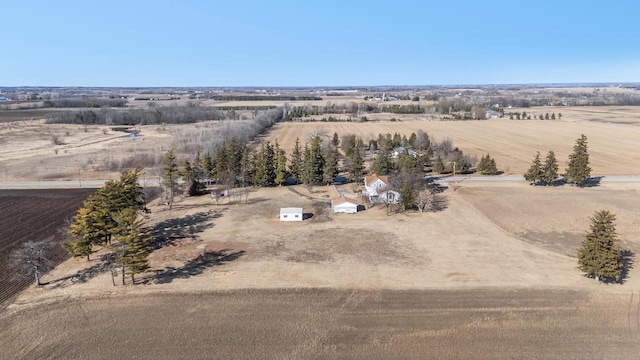 drone / aerial view featuring a rural view