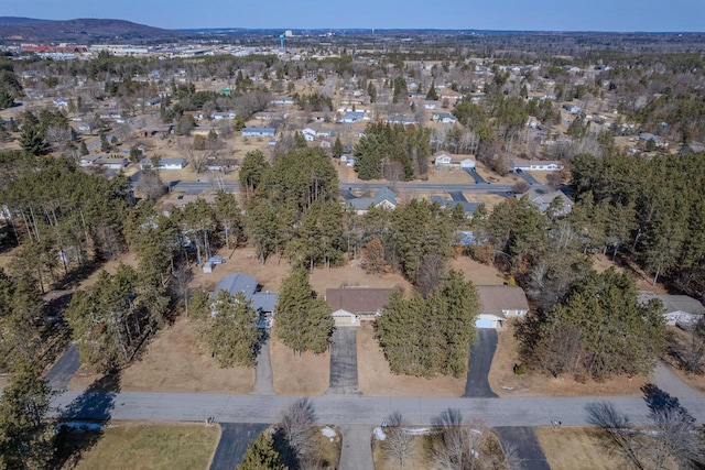 drone / aerial view featuring a residential view