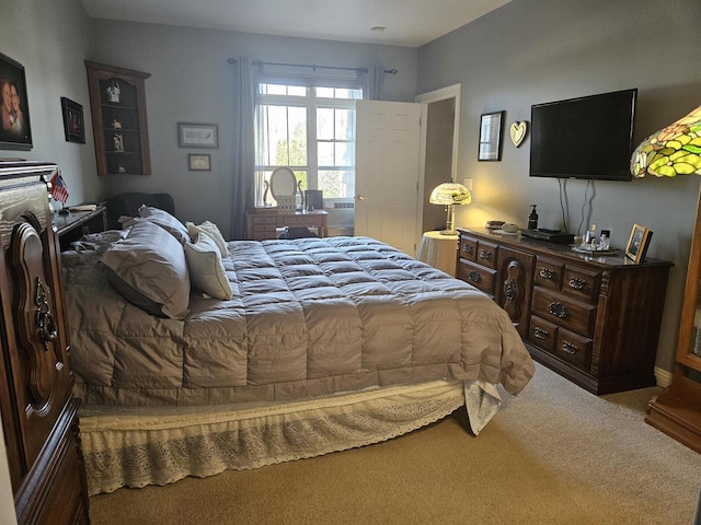 bedroom featuring carpet flooring