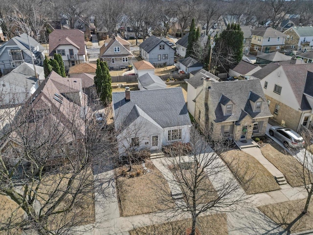 birds eye view of property featuring a residential view