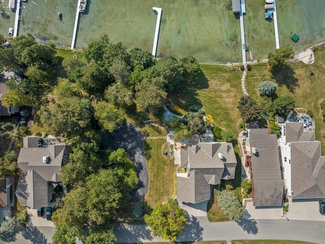 bird's eye view with a residential view