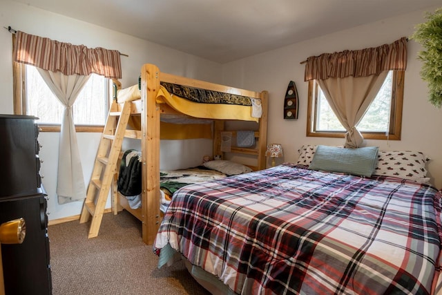 bedroom with carpet flooring