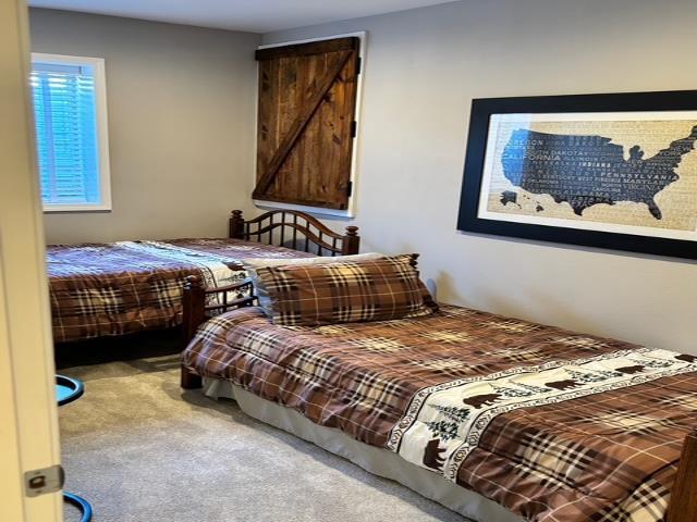 bedroom featuring carpet floors