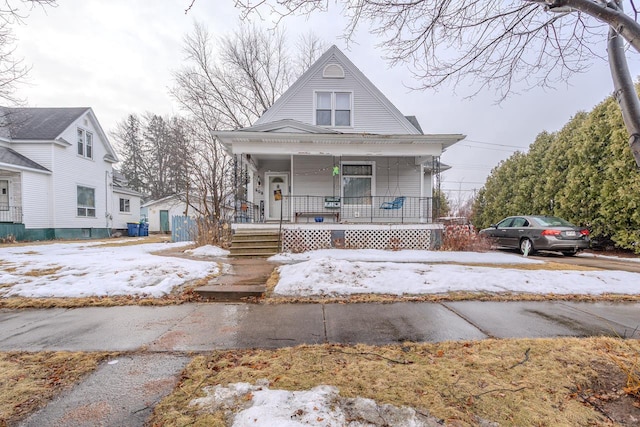 bungalow with covered porch