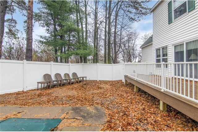 227 Donatelle St, Amery, WI 54001 - view of yard featuring a fenced backyard
