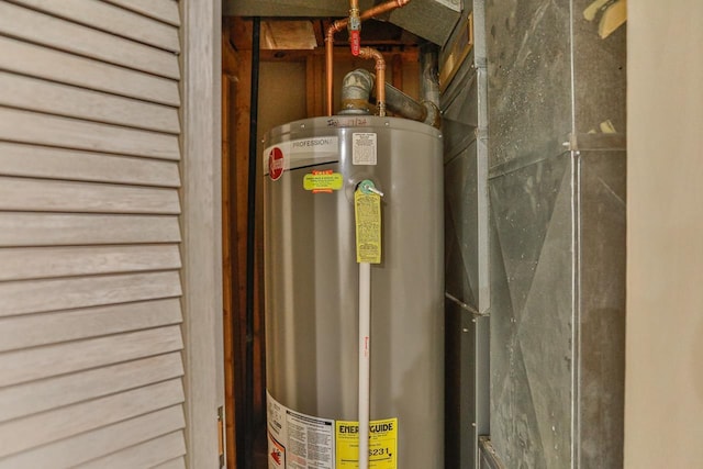 utilities featuring gas water heater