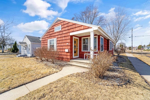 bungalow-style house with a porch